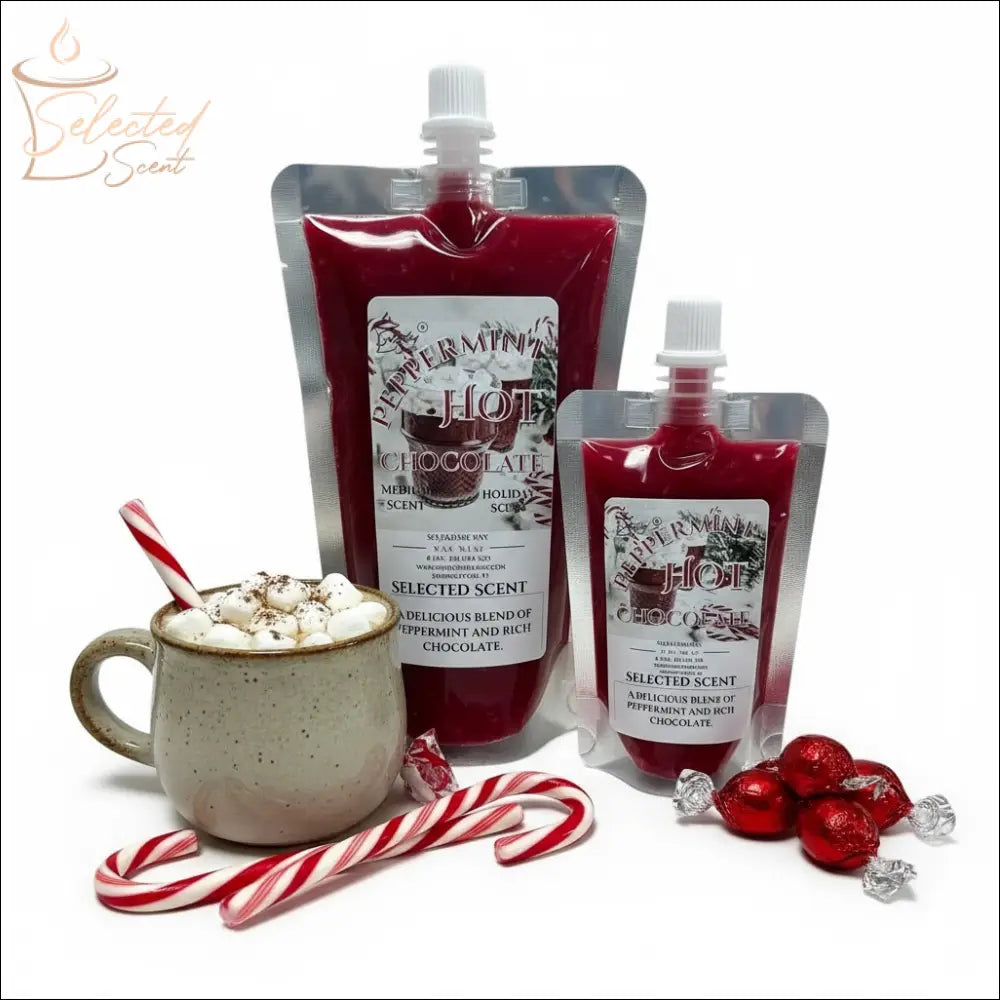 Peppermint Hot Chocolate Squeezable Wax Melt All Natural Wax Melts