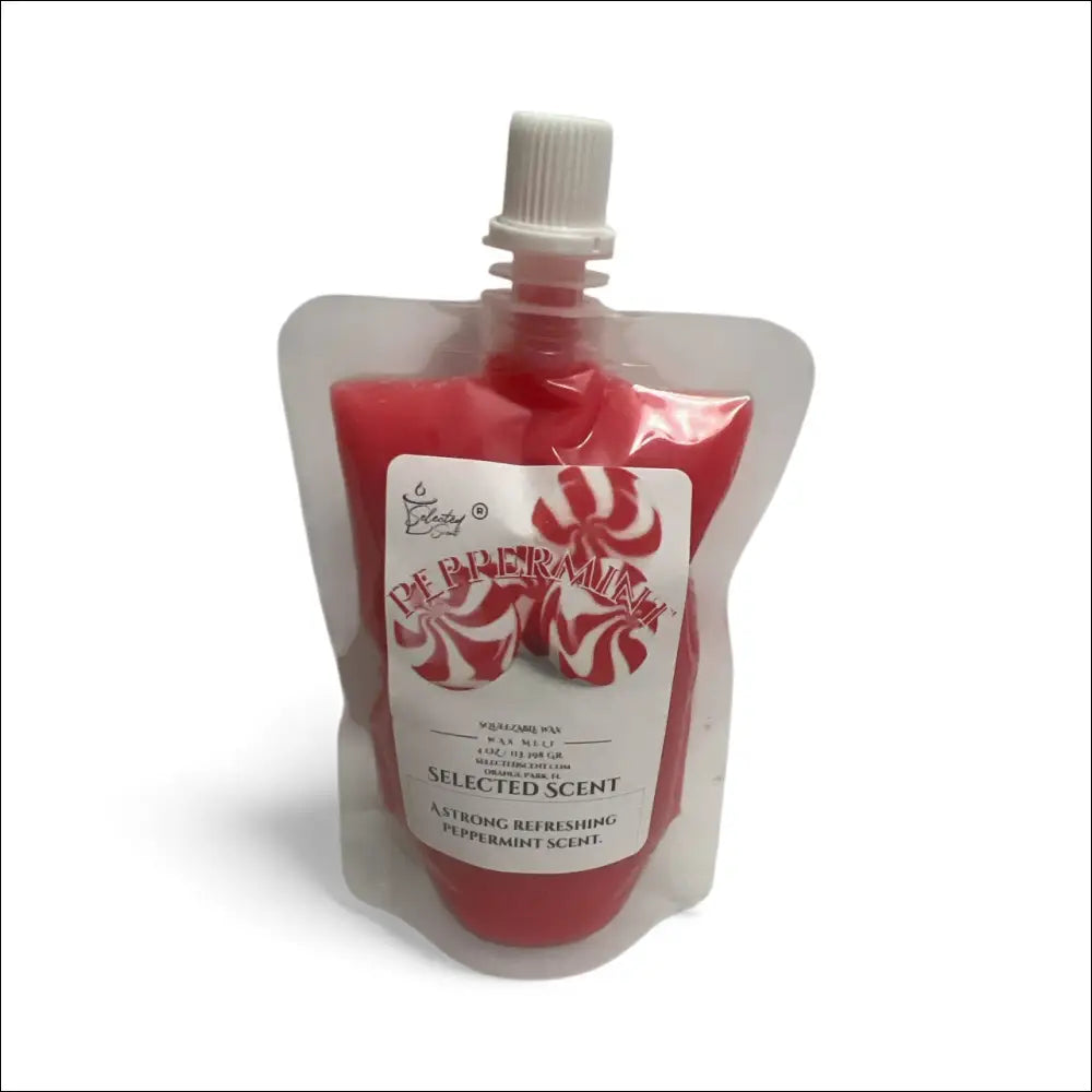 Peppermint squeezable wax melt all natural melts - 4 ounces