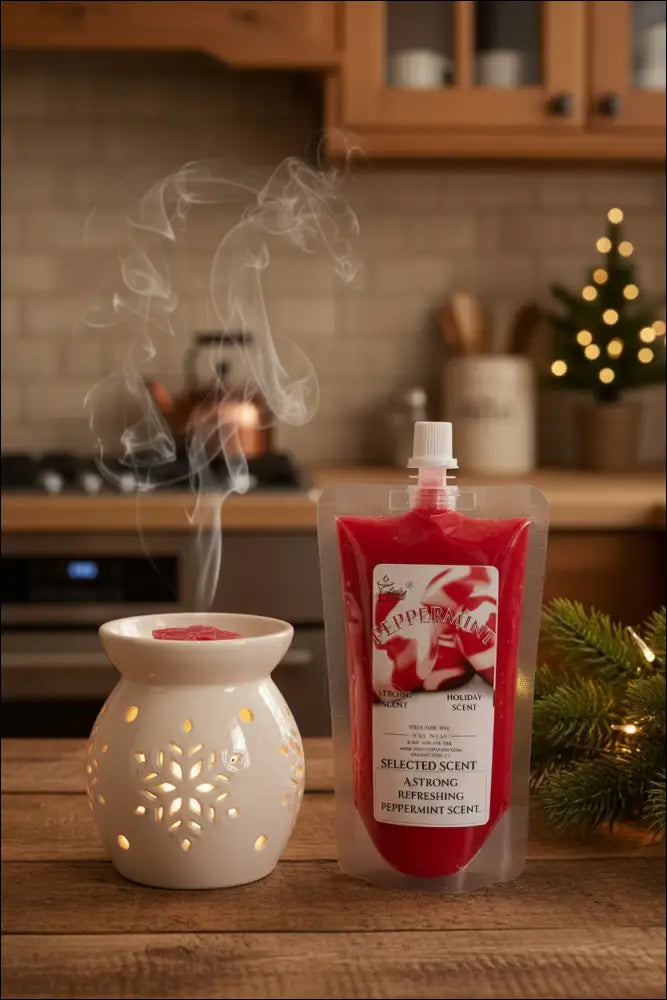 Peppermint squeezable wax melt all natural melts
