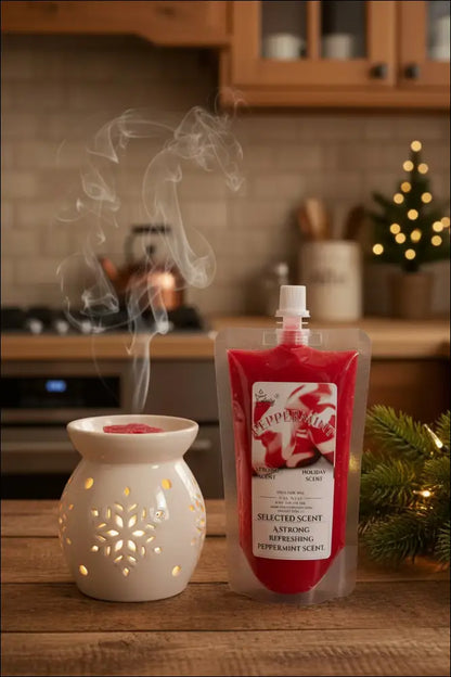 Peppermint squeezable wax melt all natural melts