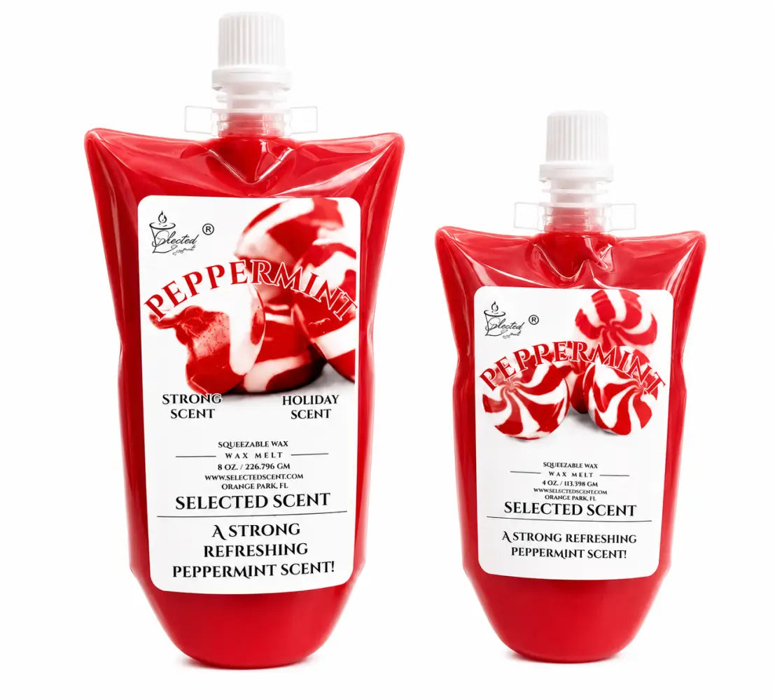 Peppermint squeezable wax melt all natural melts