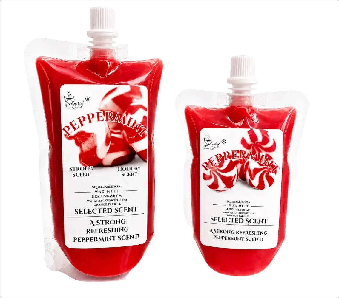 Peppermint squeezable wax melt all natural melts