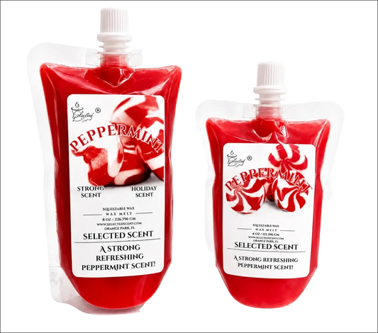 Peppermint squeezable wax melt all natural melts