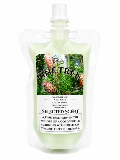 Pine tree squeezable wax melt long lasting fragrance - 4 ounces