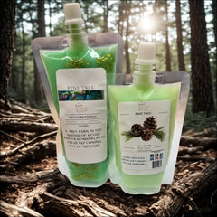 Pine tree squeezable wax melt long lasting fragrance