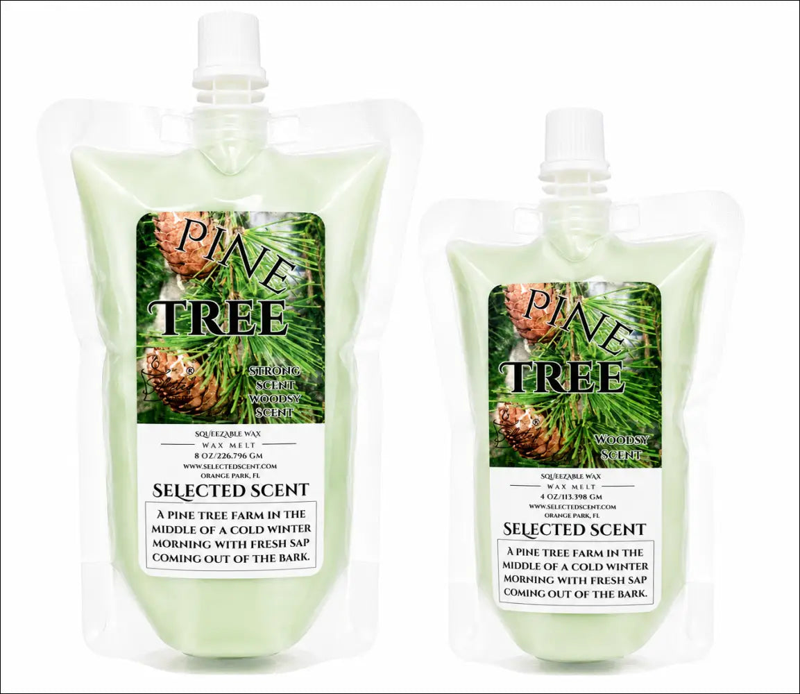 Pine tree squeezable wax melt long lasting fragrance