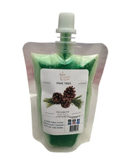 Selected Scent pine tree wax pouch with long lasting pine fragrance wax and pinecone design