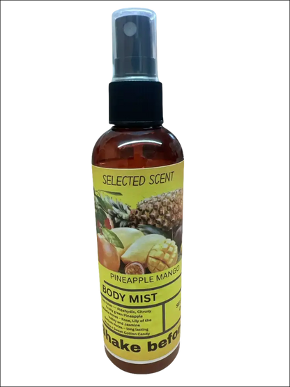 Pineapple mango body mist 4 oz alcohol free