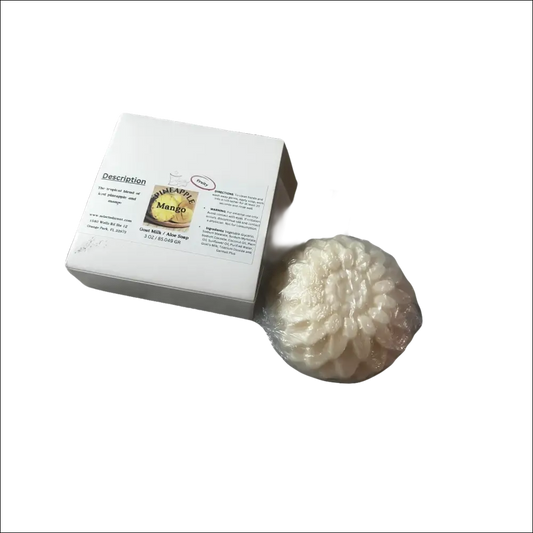 Pineapple mango goat and aloe soap soft luxurious fragrant