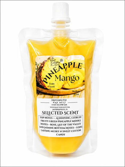 Pineapple mango squeezable wax melt tropical for warmer - 4 ounces