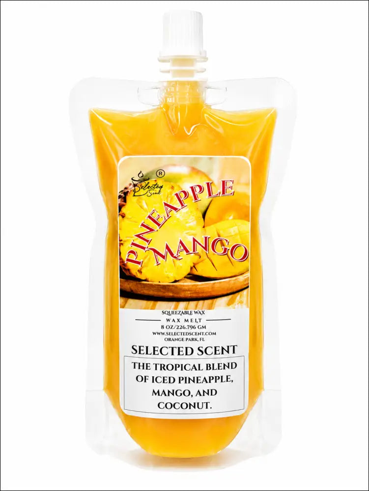 Pineapple mango squeezable wax melt tropical for warmer - 8 ounces