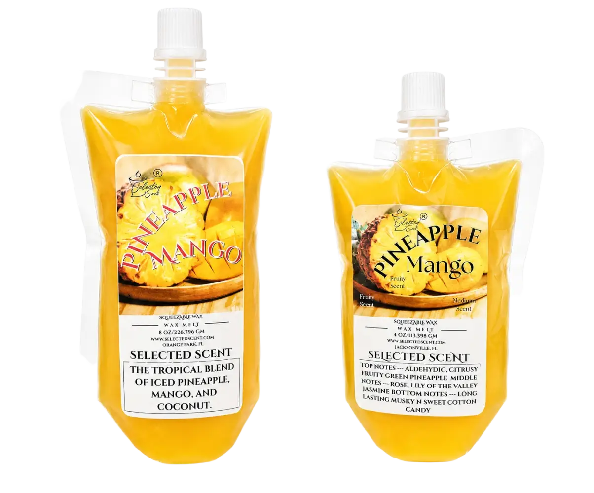 Pineapple mango squeezable wax melt tropical for warmer