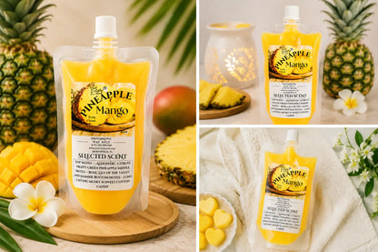 Pineapple mango squeezable wax melt tropical for warmer