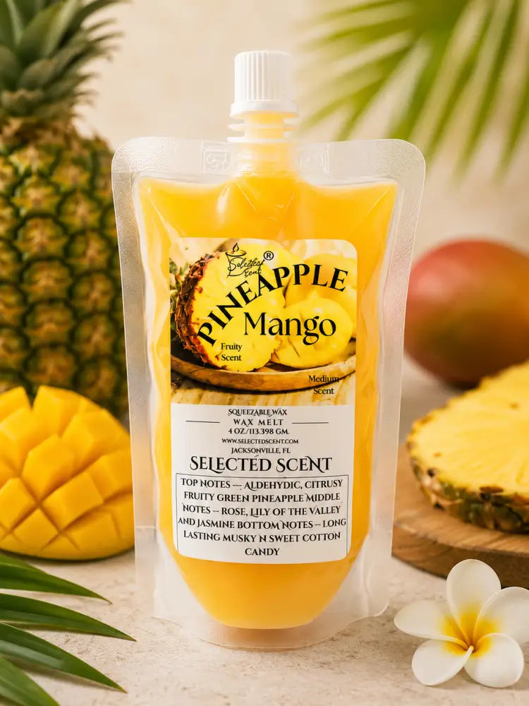 Pineapple mango squeezable wax melt tropical for warmer