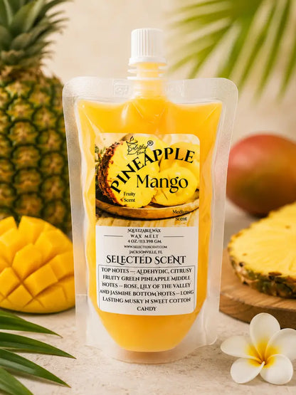 Pineapple mango squeezable wax melt tropical for warmer