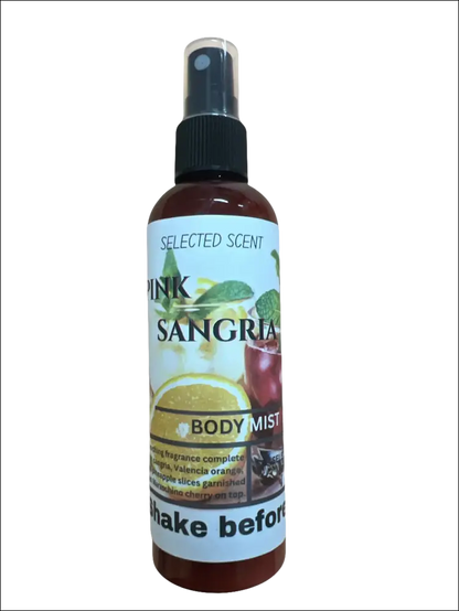 Pink sangria body mist 4 oz alcohol free
