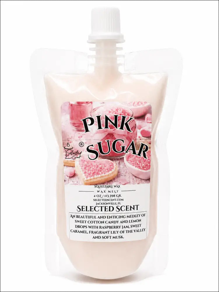 Pink sugar squeezable wax melt - 4 ounces