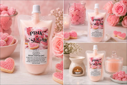 Pink sugar squeezable wax melt