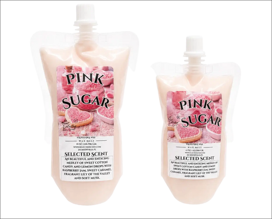 Pink sugar squeezable wax melt