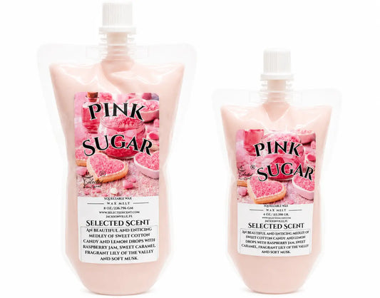 Pink sugar squeezable wax melt