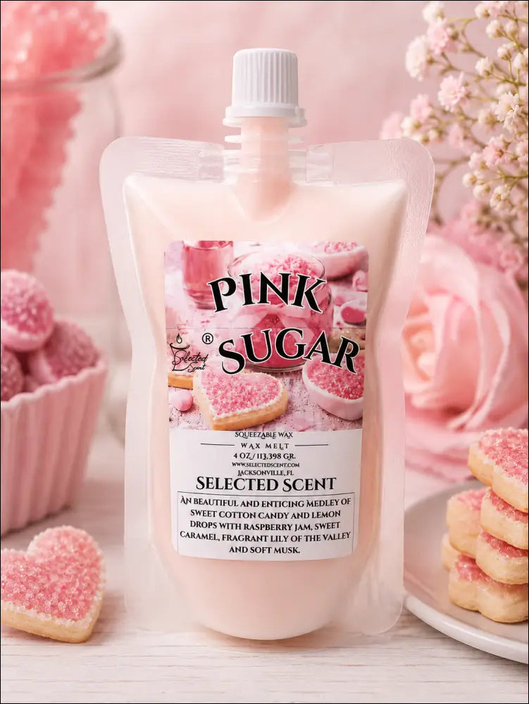 Pink sugar squeezable wax melt