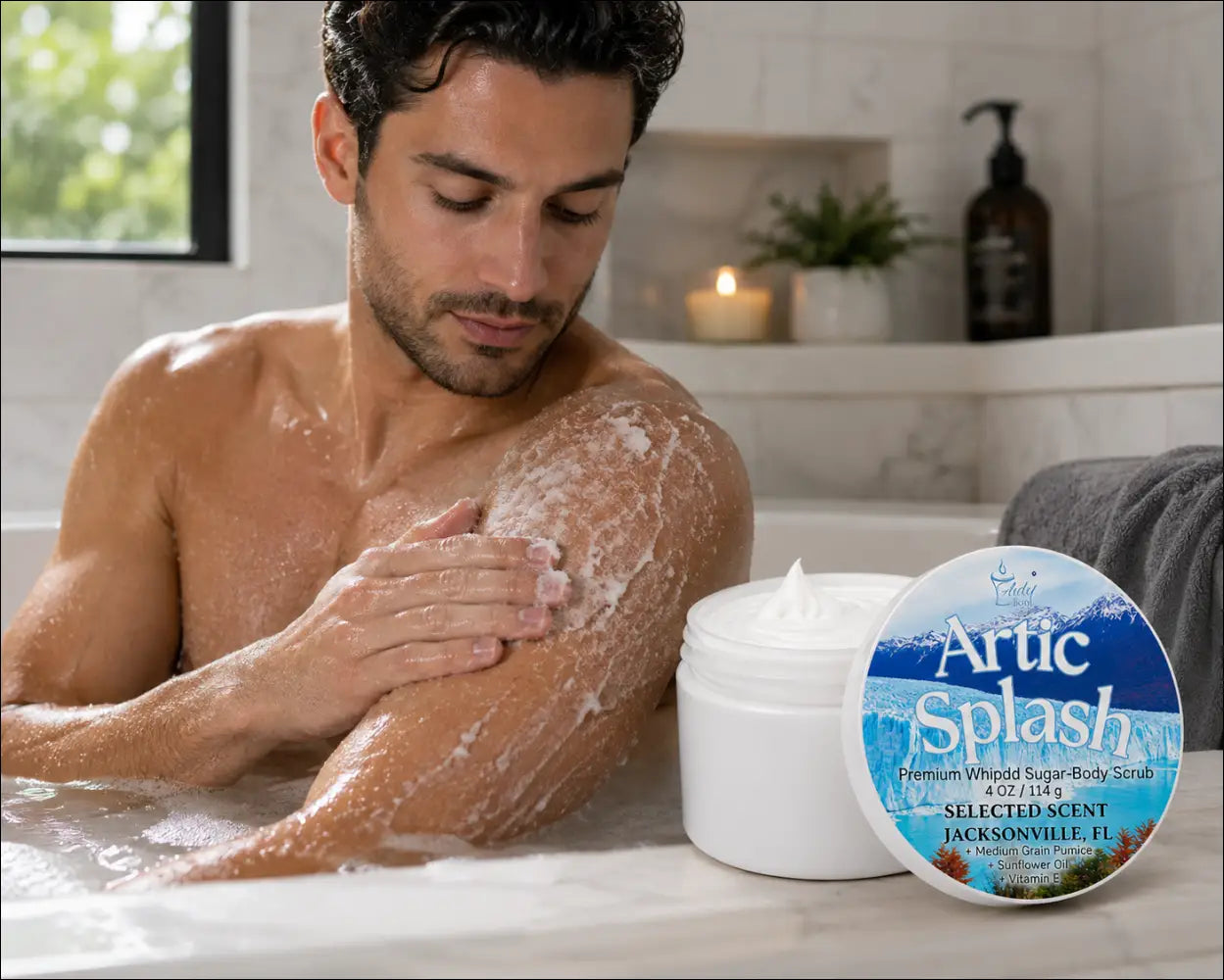 Premium artic splash whipped sugar body scrub