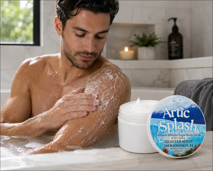 Premium artic splash whipped sugar body scrub