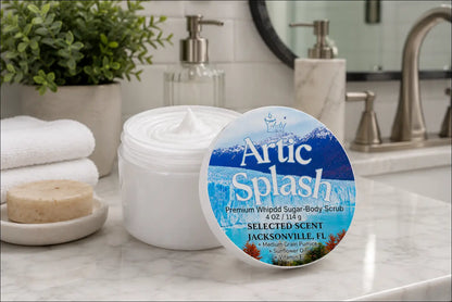 Premium artic splash whipped sugar body scrub