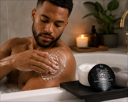 Premium dark reign whipped sugar body scrub
