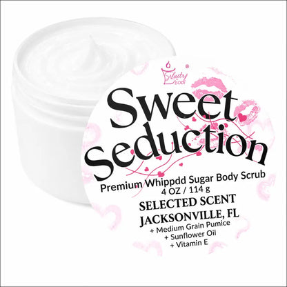 Premium sweet seduction whipped sugar body scrub