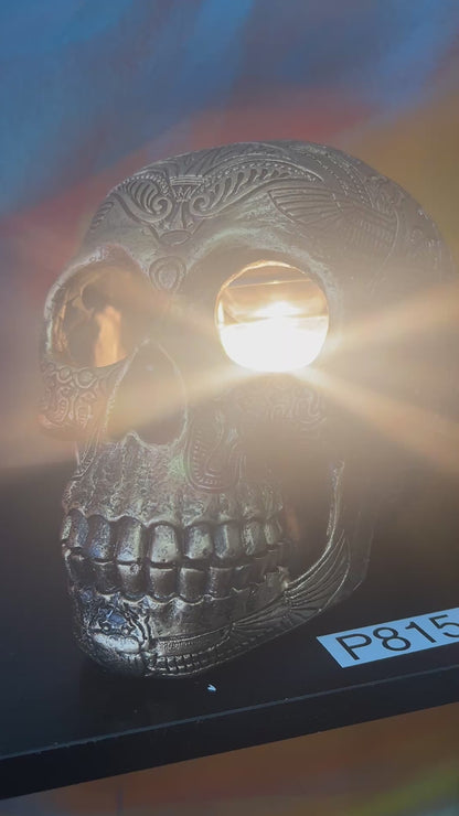 Skull, Aztec Wax And Oil Warmer Electric Decorative Warmer
