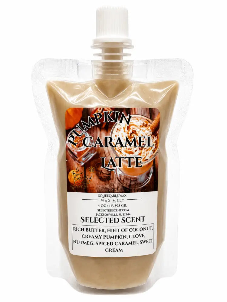 Pumpkin caramel latte squeezable wax melt - 4 ounces