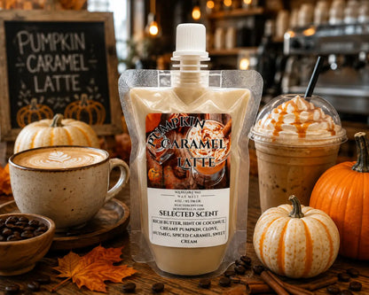 Pumpkin caramel latte squeezable wax melt