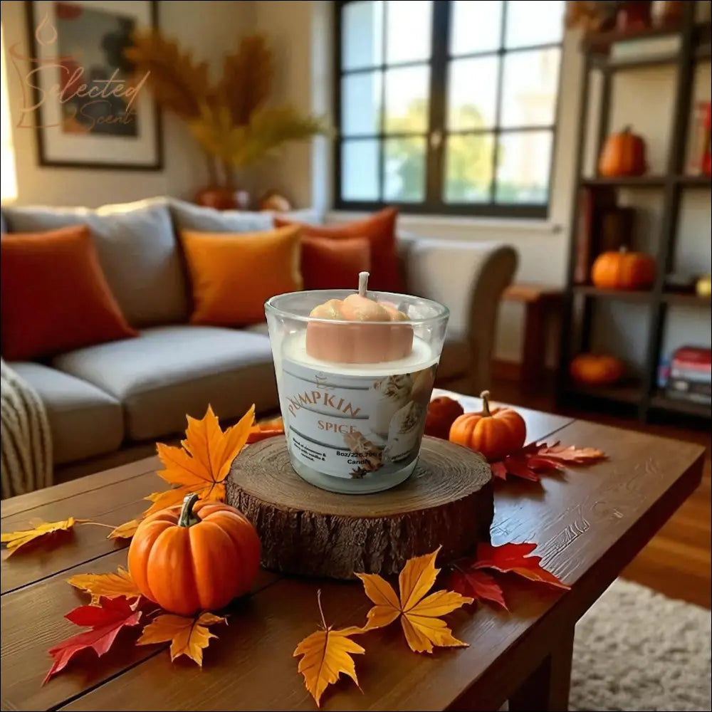 Pumpkin Spice 8oz Specialty Candle Long Lasting