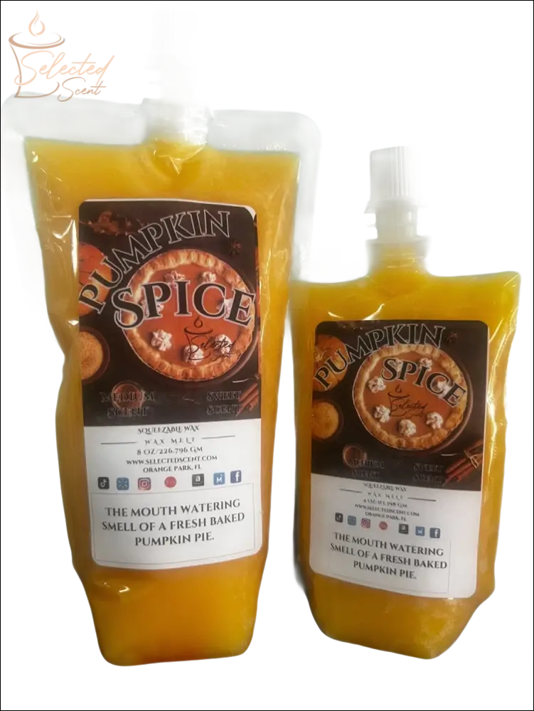 Selected Scent Pumpkin Spice liquid scent packets with Fall Seasonal Favorites fragrance for fresh baked pumpkin pie smell