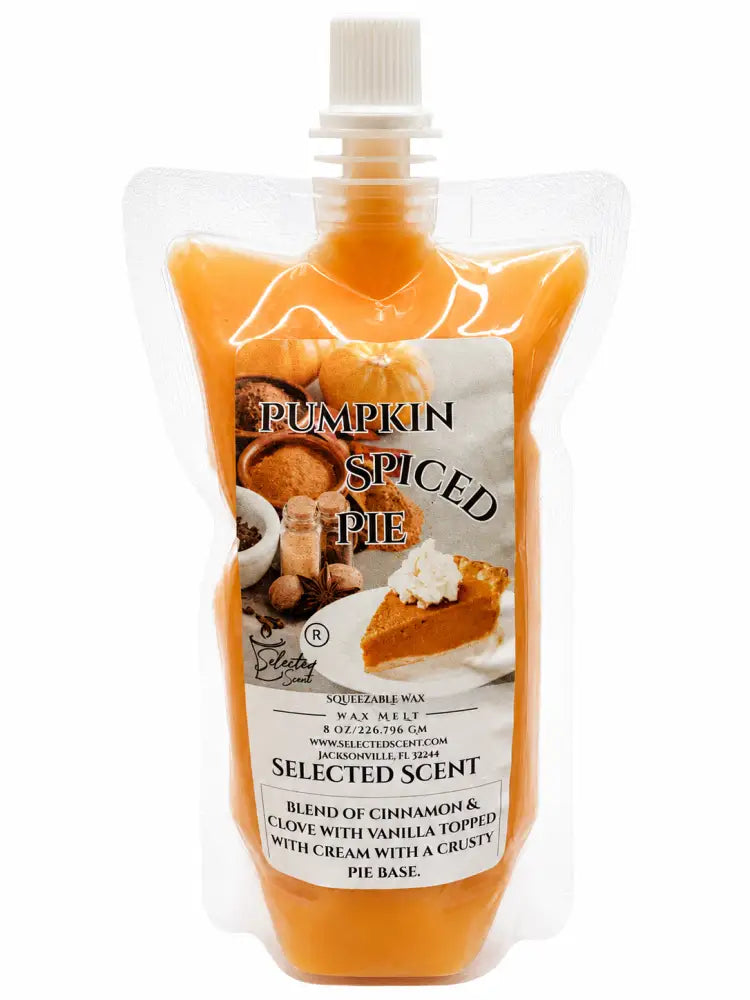 Pumpkin spiced pie squeezable wax melt - 8 ounces