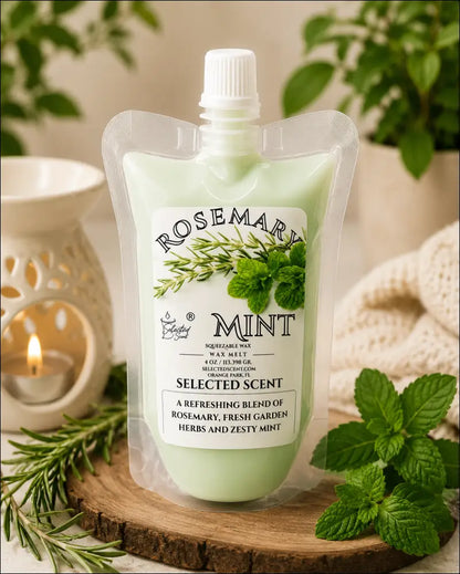 Rosemary mint squeezable wax melt