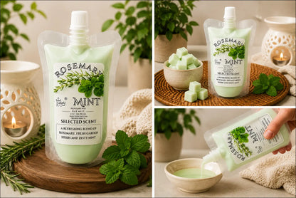 Rosemary mint squeezable wax melt