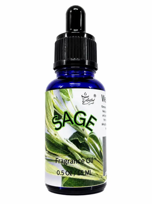 Sage 100% fragrance oil – fresh herbal & earthy home by selected scent