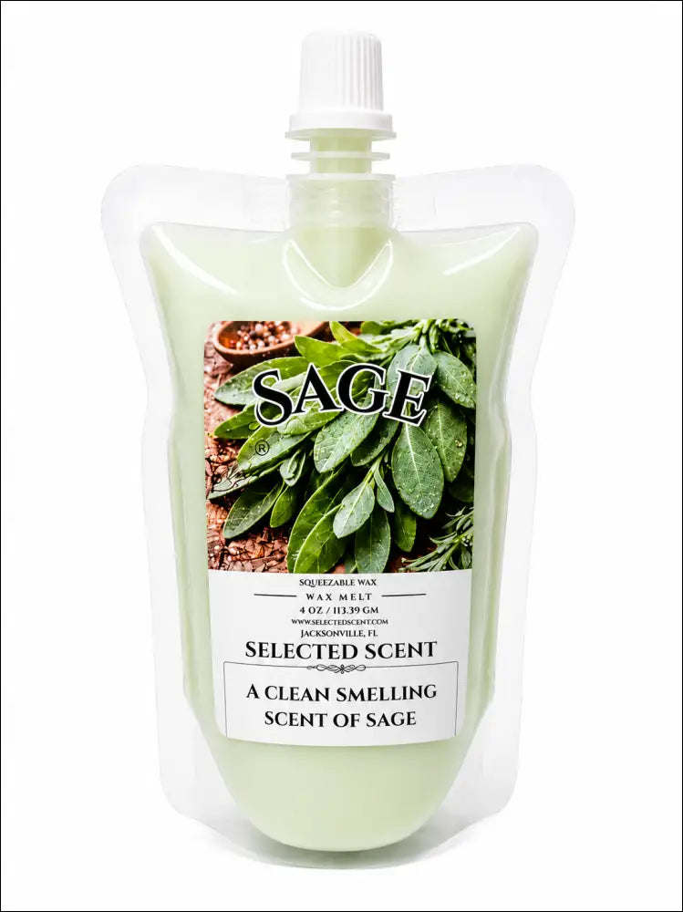Sage squeezable wax melt - 4 ounces
