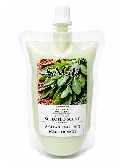 Sage squeezable wax melt - 4 ounces