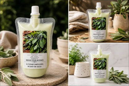 Sage squeezable wax melt