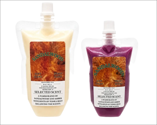 Sandalwood squeezable wax melt all natural melts for home