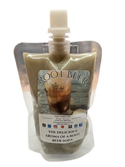 Selected Scent root beer wax melt in resealable pouch with image of frosty root beer glass
