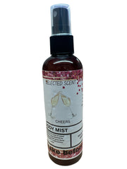 Selected Scent Cheers Body Mist spray bottle alcohol free with floral design label