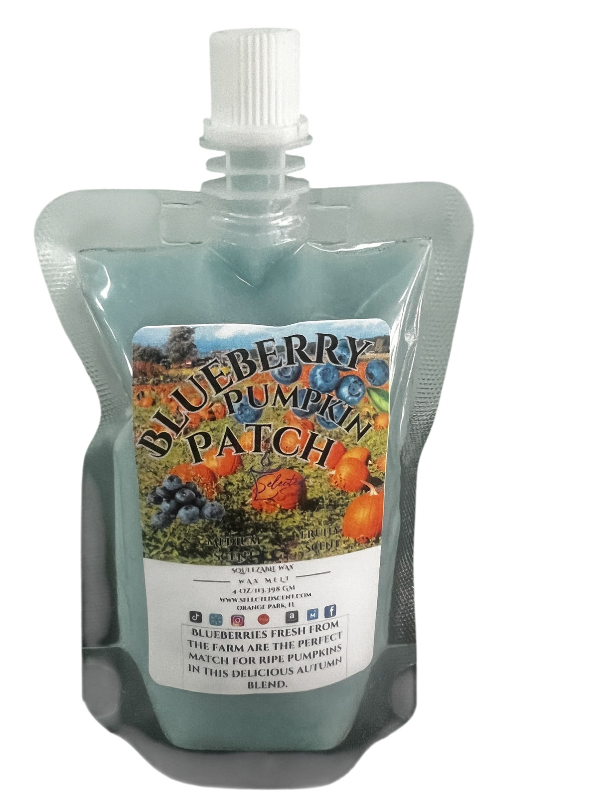 Selected Scent Blueberry Pumpkin Patch fall fragrance pouch from Fall Seasonal Favorites collection