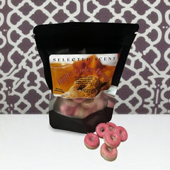 Selected Scent Apple Cider Donut fragrance melts in black resealable pouch long lasting fall fragrance melts