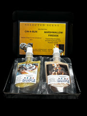 Selected Scent Long Lasting Fragrance Set with Cin-A-Bun and Marshmallow Fireside wax melt samples