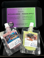 Long lasting fragrance set by Selected Scent with Witches Brew and Poison Apple wax melts