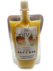 Selected Scent Diva wax melt sachet with amber and herbs for long lasting home fragrance
